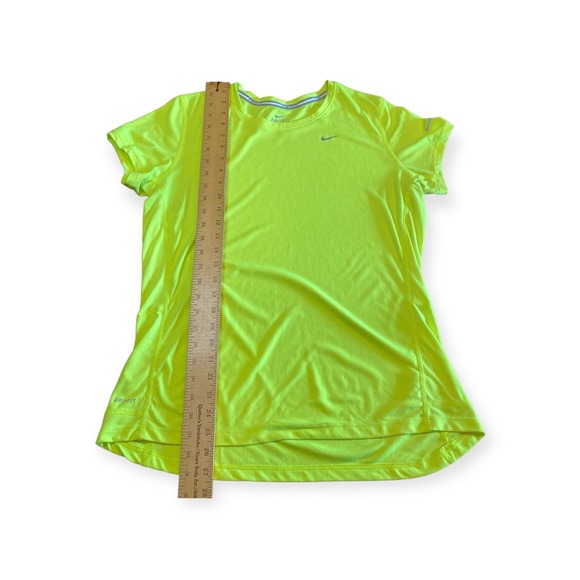 Nike Women's Running Miler Top, Volt, Size L - Picture 3 of 5
